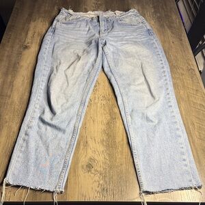 MNG Light Blue Straight Leg Jeans